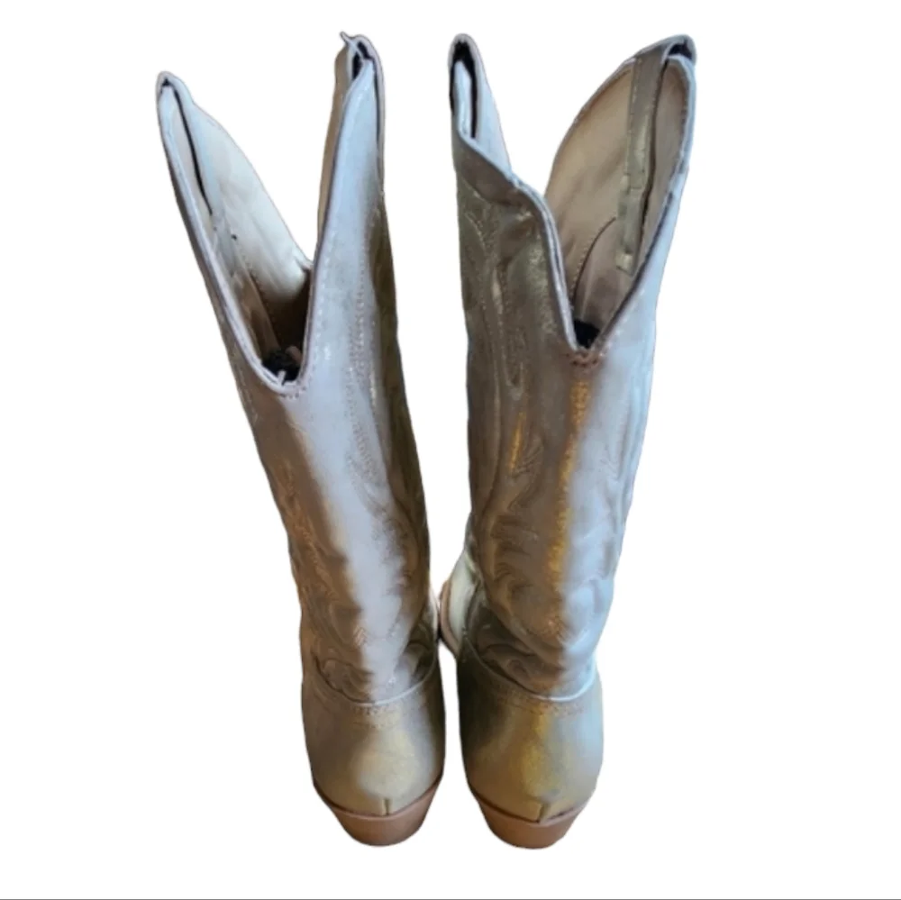 Rampage Willie Metallic Western Cowboy Boots, Size 8 - Picture 4 of 9